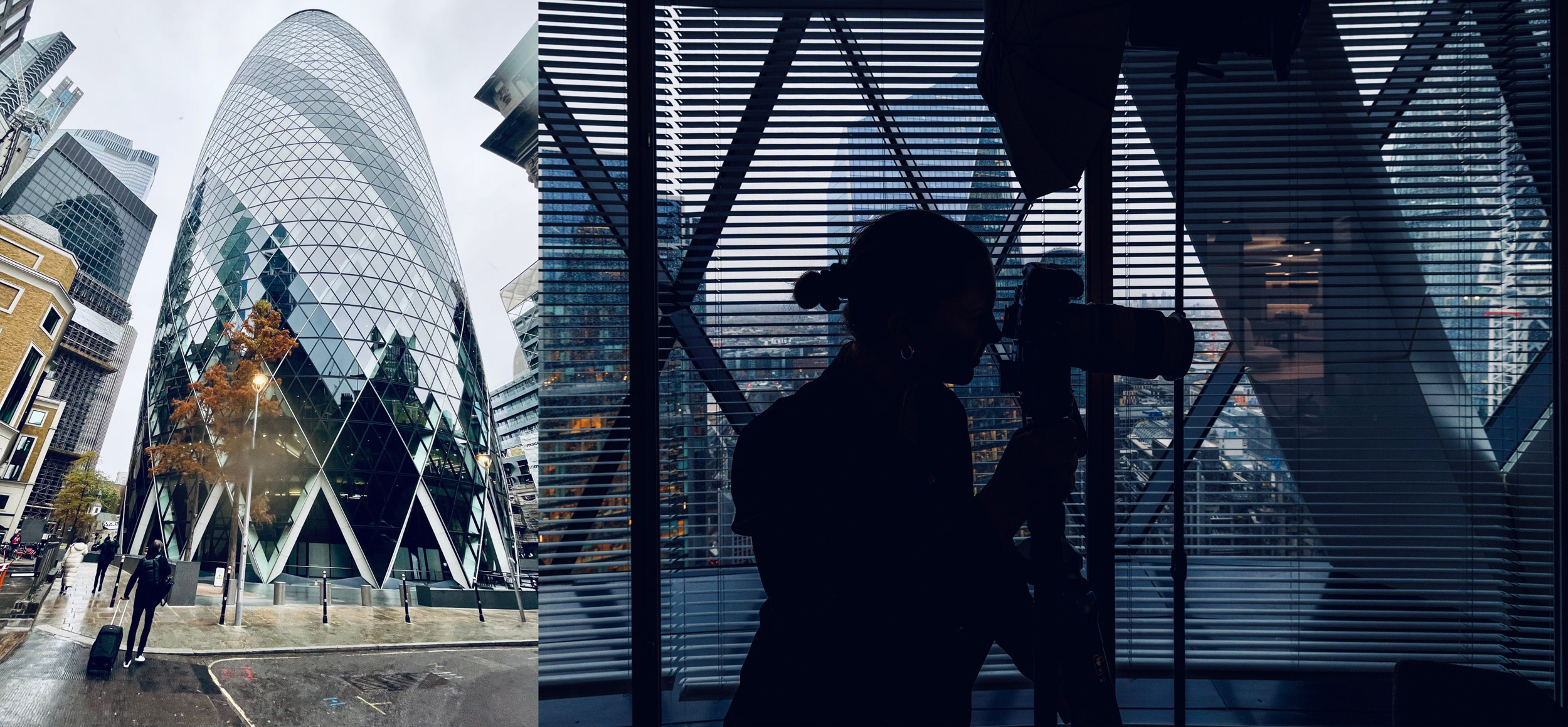 Fotografering på lokasjon i London